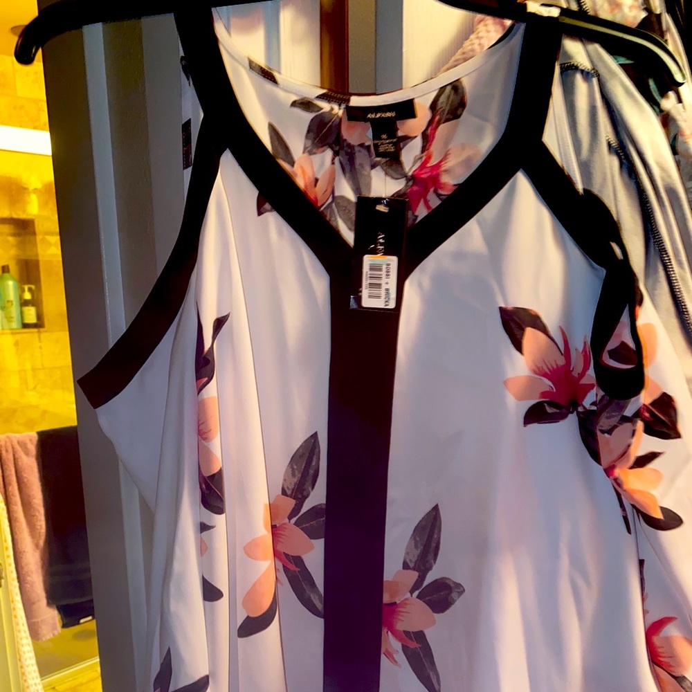 Alfani Cold Shoulder Blouse